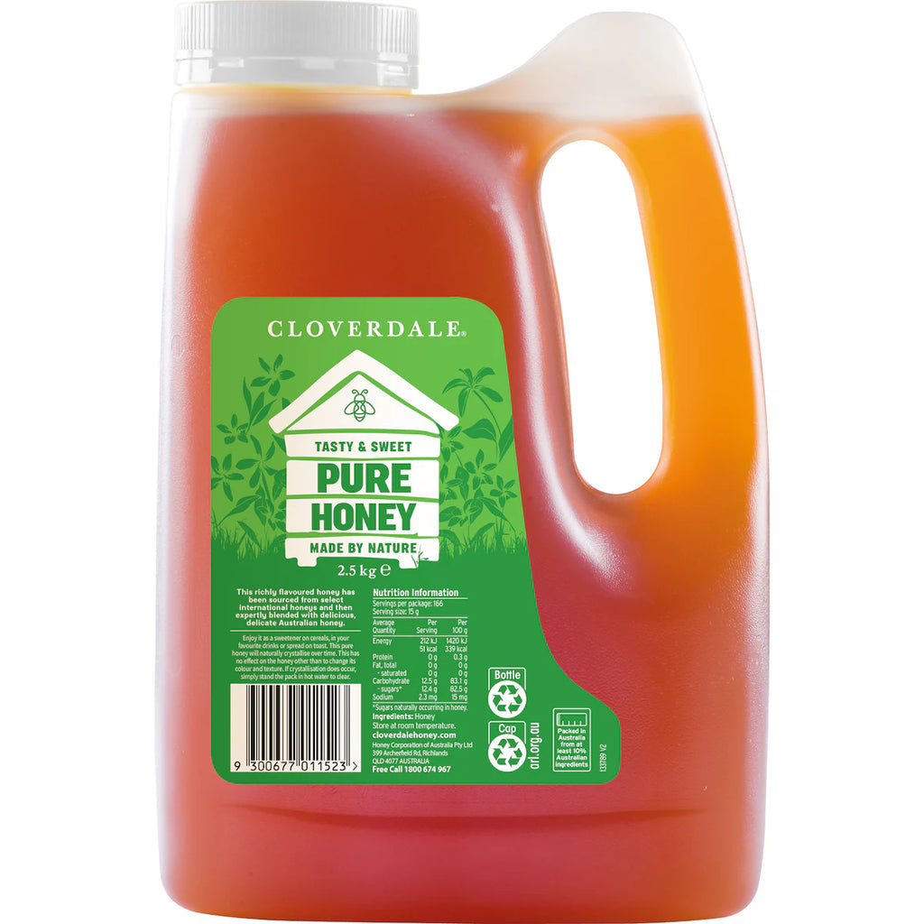 Cloverdale Pure Honey Handypack 2.5kg