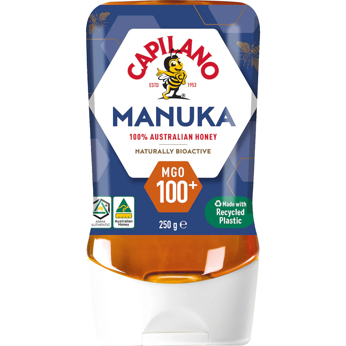 Capilano Manuka Honey MGO 100+ Squeeze Bottle 250g – Aussie Nectars
