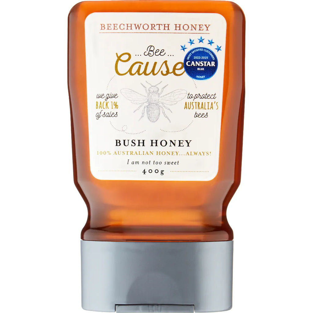 Beechworth 100% Australian Bee Cause Bush Honey Squeeze 400g
