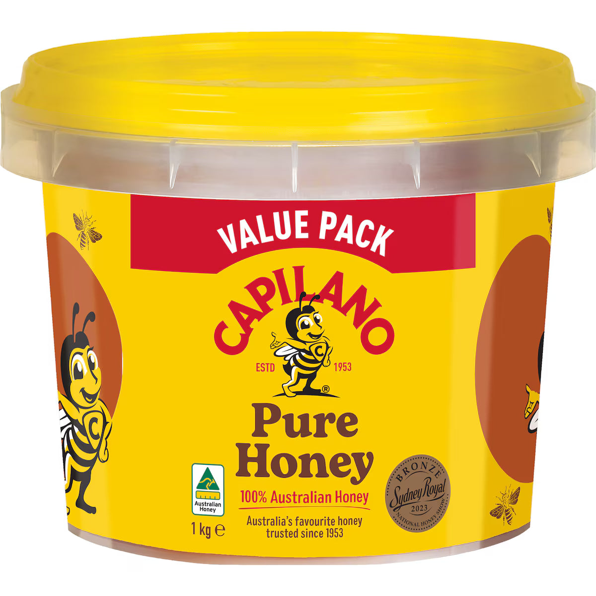 Capilano 100% Pure Australian Honey Pail 1kg