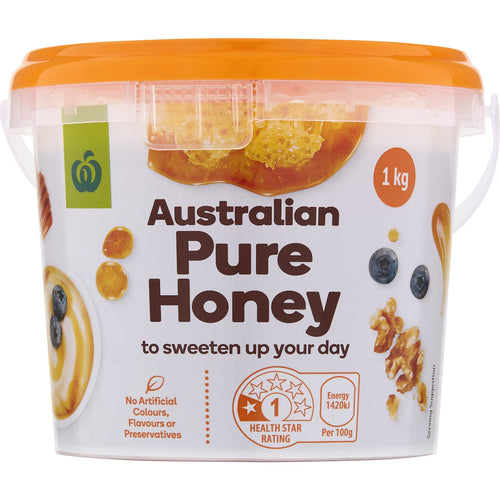 Aussie Nectars Pure Australian Honey Pail 1kg